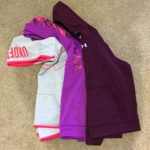 3 Under Armour sweaters
